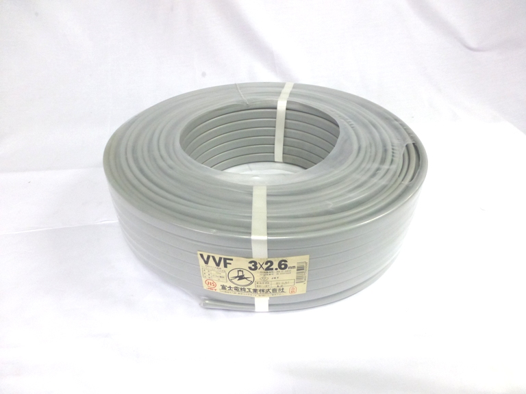 電線屋さん - 切売り！！ VVF ３ｃ×２．６ （600Vビニル絶縁ビニルシースケーブル平形）