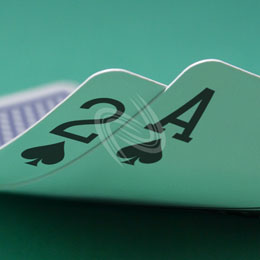 eLTX z[f |[J[ X^[eBO nh ʐ^E摜:u2sAsv[](p) / Texas Hold'em Poker Starting Hands Photo, Image:2sAs[Small](for Commercial)