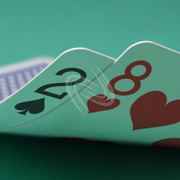 eLTX z[f |[J[ X^[eBO nh ʐ^E摜:u2s8hv[](l) / Texas Hold'em Poker Starting Hands Photo, Image:2s8h[Small](for Personal)