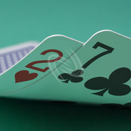 eLTX z[f |[J[ X^[eBO nh ʐ^E摜:u2h7cv[](p) / Texas Hold'em Poker Starting Hands Photo, Image:2h7c[Small](for Commercial)