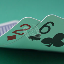 eLTX z[f |[J[ X^[eBO nh ʐ^E摜:u2d6cv[](p) / Texas Hold'em Poker Starting Hands Photo, Image:2d6c[Small](for Commercial)