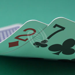 eLTX z[f |[J[ X^[eBO nh ʐ^E摜:u2d7cv[](p) / Texas Hold'em Poker Starting Hands Photo, Image:2d7c[Small](for Commercial)