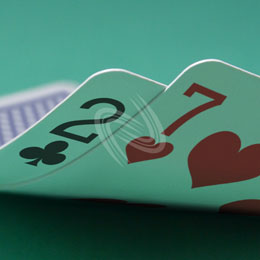 eLTX z[f |[J[ X^[eBO nh ʐ^E摜:u2c7hv[](p) / Texas Hold'em Poker Starting Hands Photo, Image:2c7h[Small](for Commercial)
