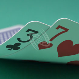 eLTX z[f |[J[ X^[eBO nh ʐ^E摜:u3c7hv[](p) / Texas Hold'em Poker Starting Hands Photo, Image:3c7h[Small](for Commercial)