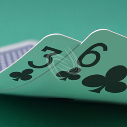 eLTX z[f |[J[ X^[eBO nh ʐ^E摜:u3c6cv[](p) / Texas Hold'em Poker Starting Hands Photo, Image:3c6c[Small](for Commercial)