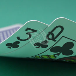 eLTX z[f |[J[ X^[eBO nh ʐ^E摜:u3cQcv[](p) / Texas Hold'em Poker Starting Hands Photo, Image:3cQc[Small](for Commercial)