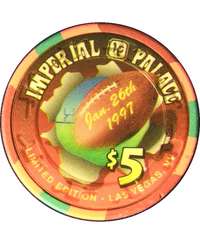 JWm `bv uIMPERIAL PALACE $5 1997 Footballv