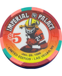 JWm `bv uIMPERIAL PALACE $5 1996 Footballv