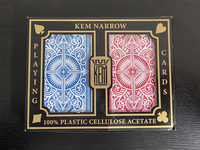 KEM ARROW レッド＆ブルー プラスチックカード