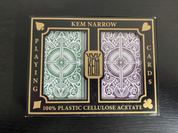 KEM ARROW グリーン＆ブラウン プラスチックカード