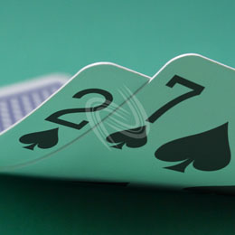 eLTX z[f |[J[ X^[eBO nh ʐ^E摜:u2s7sv[](p) / Texas Hold'em Poker Starting Hands Photo, Image:2s7s[Small](for Commercial)