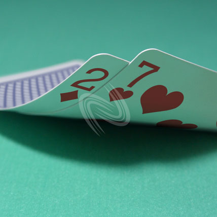 テキサス ホールデム ポーカー スターティング ハンド 写真・画像:「2d7h」[中](商用向け) / Texas Hold'em Poker Starting Hands Photo, Image:2d7h[Medium](for Commercial)