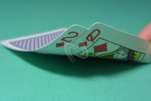 テキサス ホールデム ポーカー スターティング ハンド 写真・画像:「2dQd」[大](商用向け) / Texas Hold'em Poker Starting Hands Photo, Image:2dQd[Large](for Commercial)