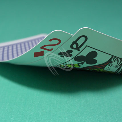 テキサス ホールデム ポーカー スターティング ハンド 写真・画像:「2dQc」[中](商用向け) / Texas Hold'em Poker Starting Hands Photo, Image:2dQc[Medium](for Commercial)