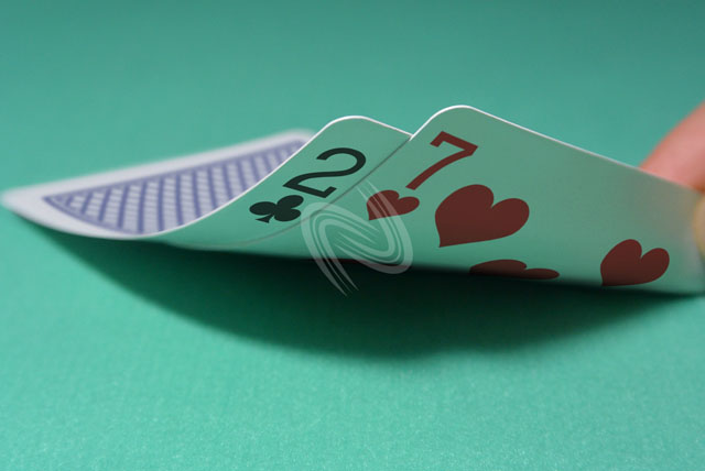 テキサス ホールデム ポーカー スターティング ハンド 写真・画像:「2c7h」[大](個人向け) / Texas Hold'em Poker Starting Hands Photo, Image:2c7h[Large](for Personal)