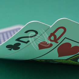 eLTX z[f |[J[ X^[eBO nh ʐ^E摜:u2cQhv[](p) / Texas Hold'em Poker Starting Hands Photo, Image:2cQh[Small](for Commercial)