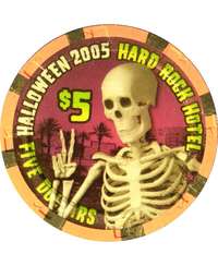 JWm `bv uHARD ROCK $5 HALLOWEEN 2005v