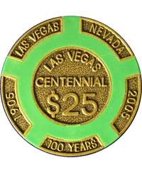 JWm `bv uLAS VEGAS CENTENNIAL $25v