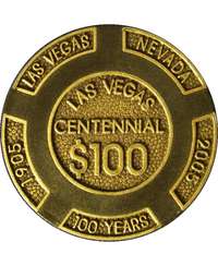 JWm `bv uLAS VEGAS CENTENNIAL $100v